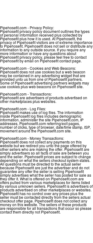 pipehosefit privacy