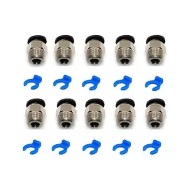 PC4-M10-20 3DMKSPACEU Bowden Tube Coupler Male Straight Ptfe