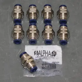 88050-06 AIGNEP USA Alpha Bulkhead Union Push Connect