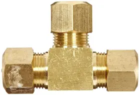 719852933809 ANDERSON METALS Compression Tube Fitting Tee Od #2