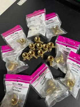 APXDEE12 APOLLO Pex Barb Female Pipe Thread Elbow Ears