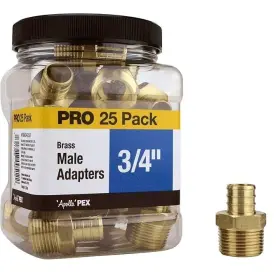 APXMA3425JR APOLLO Tub Pex Male Adapters Barb Crimp