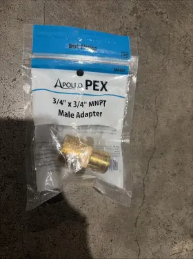 APXMA3434 APOLLO Pex Male Adapter Barb Crimp Npt