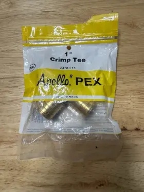 APXT11 APOLLO Valves Tube Tee Fitting Pex Pipe