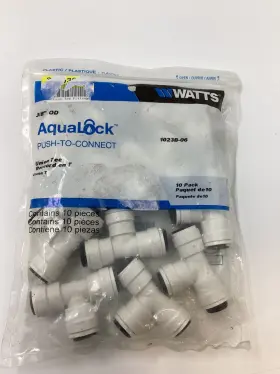 1023B-06 AQUALOCK Pack Push Connect Union Tee