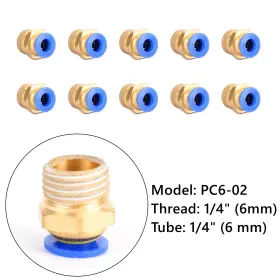 I020-A010 ARTUDATECH Pneumatic Tube Npt Male Connector Push