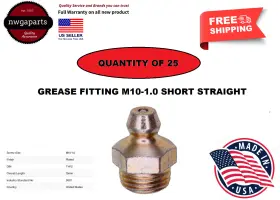 WI15128A AUEVCO Straight Hydraulic Grease Fitting Thread