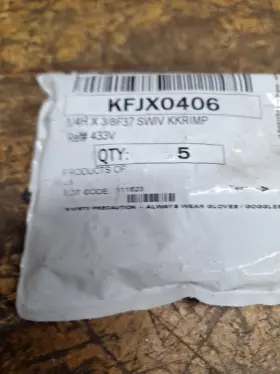 FJ91K-06-06 Crimp Hose Fitting Jic Thread