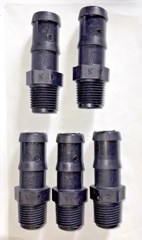 HB050-075 BANJO Poly Fitting Male Thread Hose Barb