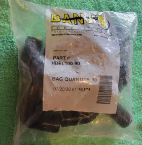 HBEL100-90 BANJO Hose Barb Elbow