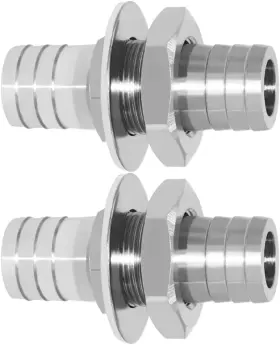 02858 BEDUAN Hose Barb Bulkhead Straight Hex