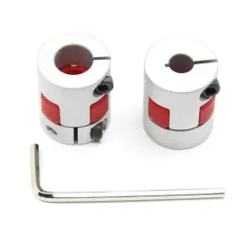 Befenybay Be030-fba 2pcs 6.35mm To 10mm Aluminium Plum Flexible Shaft Coupling D20 L25