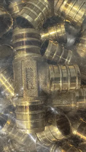 Bestpex 3/4 50-PACK Inch Pex T Fittings Lead Free Brass