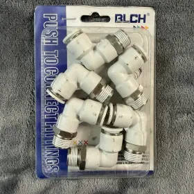 PL-1-2OD BLCH Elbow Push Connect Fittings Od Npt Pack