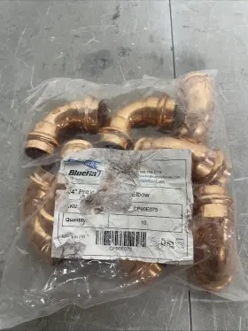 CP90E075 BLUEFIN Press Copper Elbow