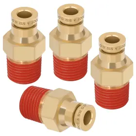 RP1000-P5-M4-4 BOERAY Push Connect Fittings Od Npt Thread