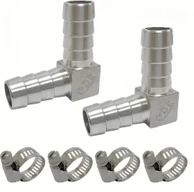 763214799718 Closmos Steel Hose Barb Fitting Elbow Barbed