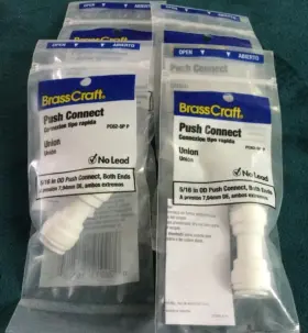 PC62-5P BRASSCRAFT Set Push Connect Union Od End