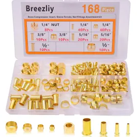 712417221434 BREEZLIY Tube Od Compression Ferrules Ins