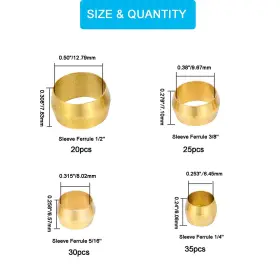 762027439859 BREEZLIY Tube Od Compression Ferrules #3