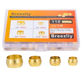 762027439859 BREEZLIY Tube Od Compression Ferrules
