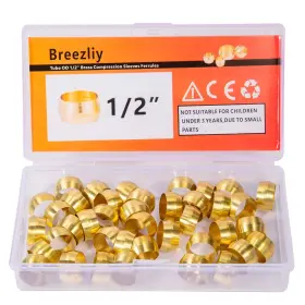 762027464776 BREEZLIY Tube Od Compression Ferrulesbrass #2