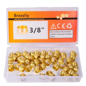 762027464790 BREEZLIY Tube Od Compression Ferrulesbrass
