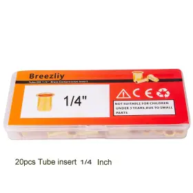 762027466312 BREEZLIY Tube Compression Ferrulesbrass Fitt #2