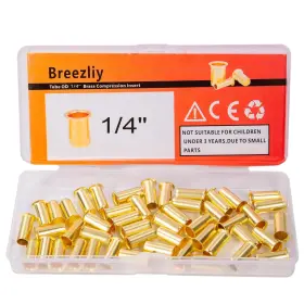 762027466312 BREEZLIY Tube Compression Ferrulesbrass Fitt