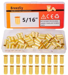 762027466343 BREEZLIY Tube Compression Insertbrass Fitting