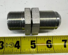2706-LN-16-16 BRENNAN Straight Bulkhead Locknut Male Nptf Jic