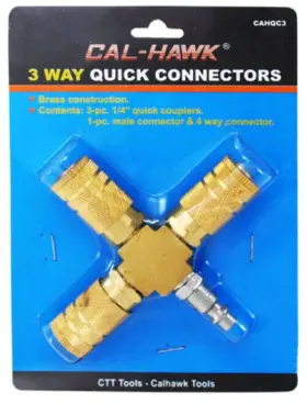 CAHQC3 CAL-HAWK Connector Coupler Air Compressor Hoses Plug