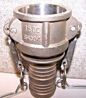 C150304SS CAMLOCK Female Coupler Hose Barb #2