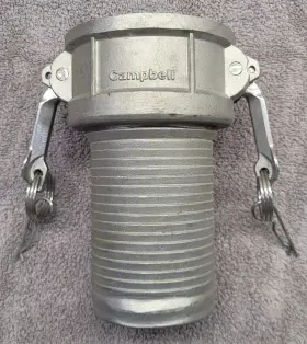 Campbell C-316-300c 3 Inch Camlock Fitting To Male Hose Barb 316 Stainless Steel Cambell Cobra