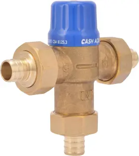 24507 CASH ACME Crimp Thermostatic Mixing Valve Barb