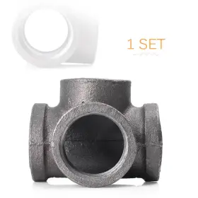 550738736103 CBDTIMES Screw Outlet Tee Iron Pipe Connecting #2