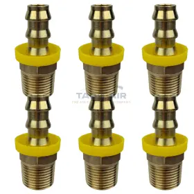 30204 CCI Pack Lock Hose Barb Fitting Connector Push Mnpt
