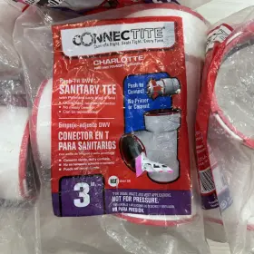 CTT-400 CHARLOTTE Connectite Pvc Dwv Tee Push