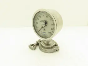 3SD2UGFBTSS CHICAGO STAINLESS Sani Flow Water Pressure Gauge #3