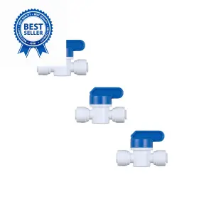 Chioshio 631060926384 Ezrodi 3 Pack Push-to-connect Plastic Shut 1/4-in Od X White Blue Chioshio 631060926384 Ezrodi 3 Pack Push-to-connect Plastic Shut 1/4-in Od X White Blue