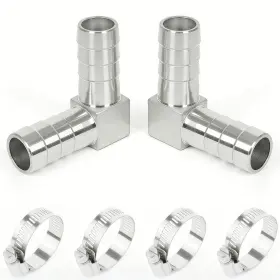 763214799688 CLOSMOS Steel Hose Barb Fitting Elbow Right