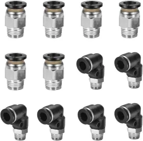445023484414 CNAODUN Push Connect Fittings Tube Od Npt Thread
