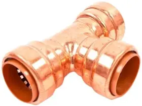 CHT444 COPPERHEAD Pack Lead Push Connect Tee Pex