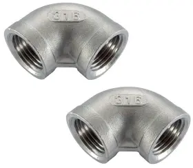 PF-EL050-316 COYOTE GEAR Pack Npt Female Steel Elbow