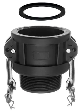PF-TY-B-050-PL COYOTE GEAR Poly Female Coupler Camlock Male