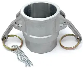 PF-TY-D-100-AL COYOTE GEAR Camlock Female Coupler Npt Thread
