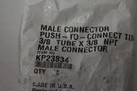 KP23834 CRAGAR Push Connect Tube Male Connectors Od Npt Pack #2