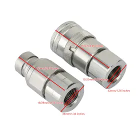 I020-A016 DARUPSUN Npt Hydraulic Flat Coupler Skid Steer #2