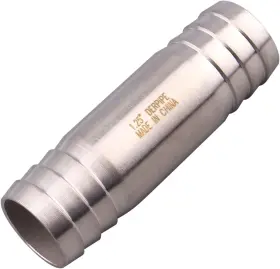 80164 DERPIPE Steel Hose Barb Straight Splice Extend Tubing