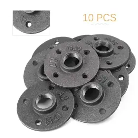 550748680410 DICTORCOLTD Malleable Floor Iron Flange Pipe